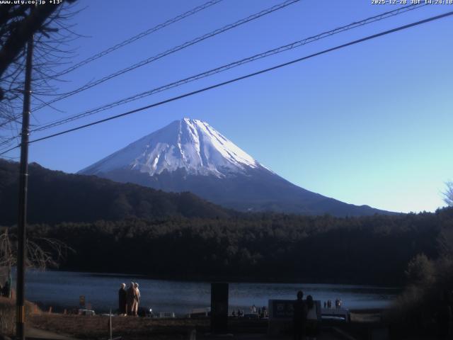 西湖からの富士山