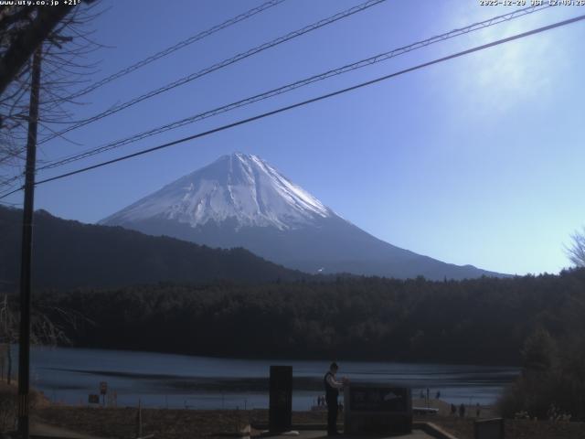 西湖からの富士山