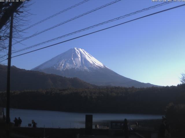 西湖からの富士山