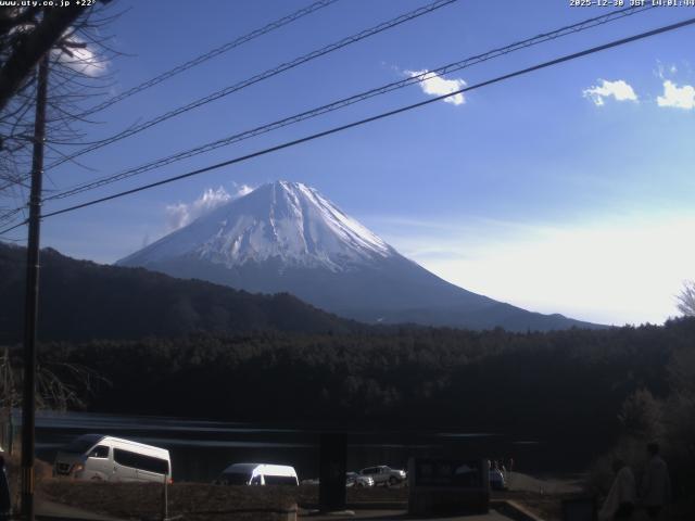 西湖からの富士山