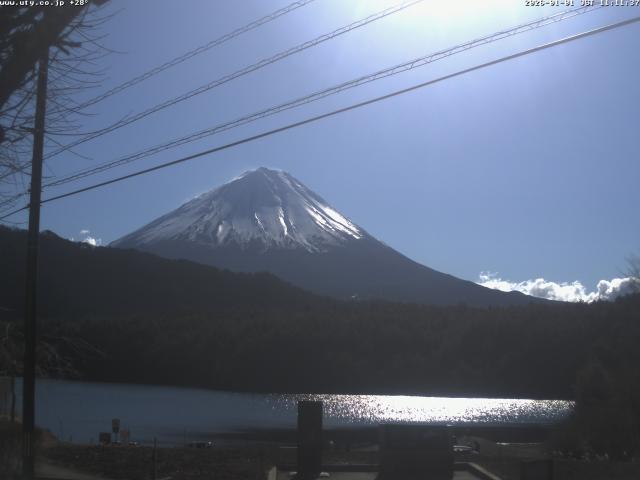 西湖からの富士山