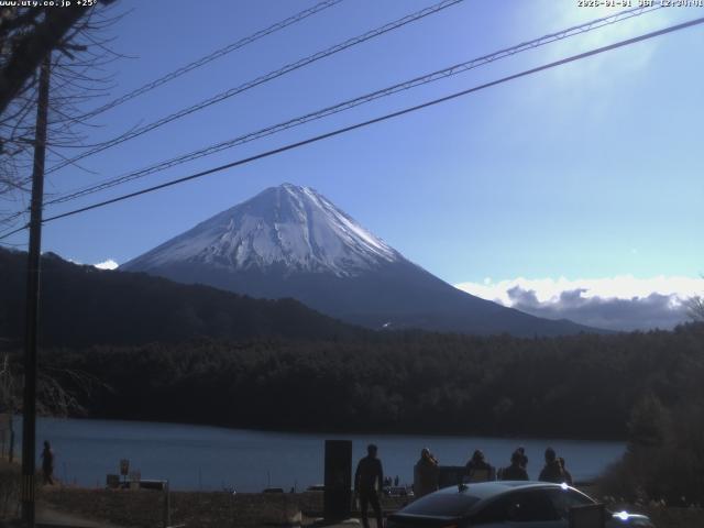 西湖からの富士山