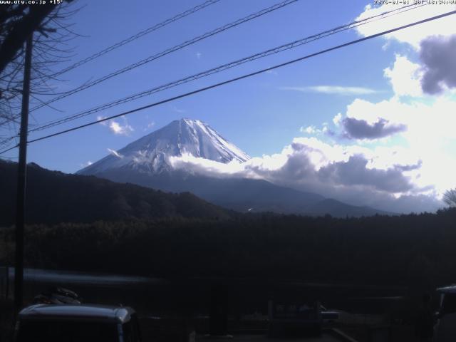 西湖からの富士山