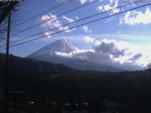 西湖からの富士山