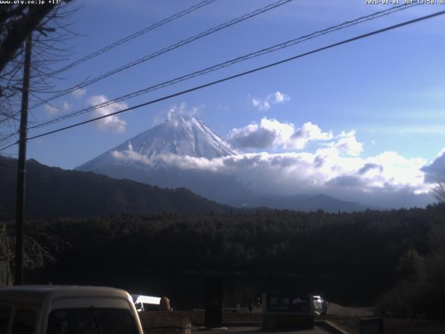 西湖からの富士山