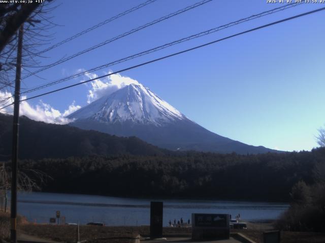 西湖からの富士山