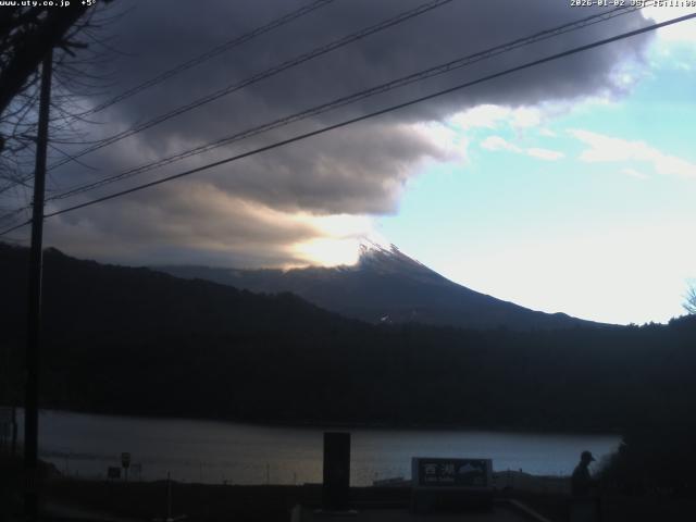 西湖からの富士山