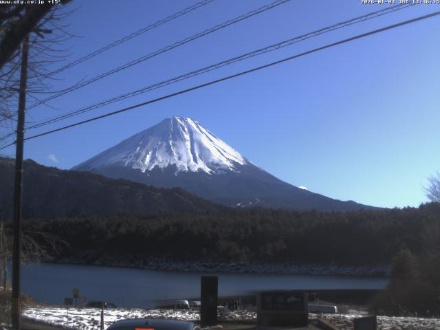 西湖からの富士山