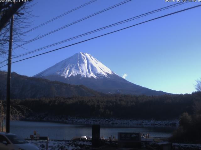 西湖からの富士山