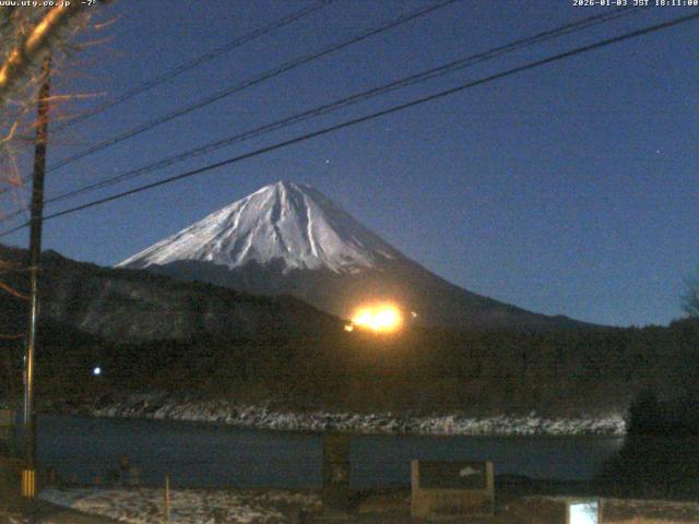 西湖からの富士山
