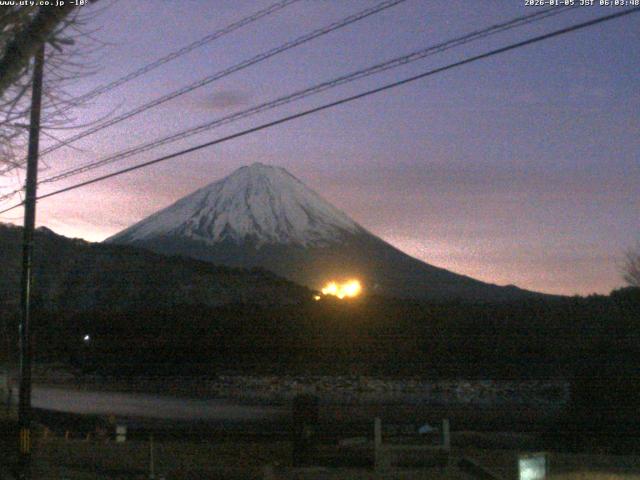 西湖からの富士山