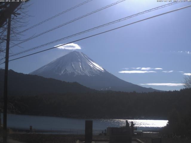 西湖からの富士山