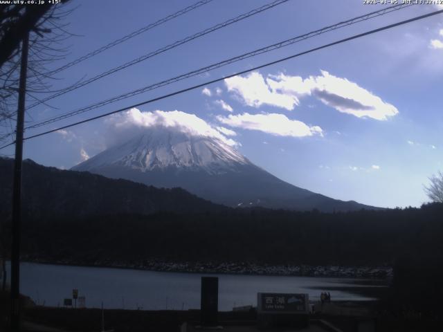 西湖からの富士山