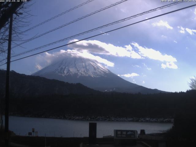 西湖からの富士山