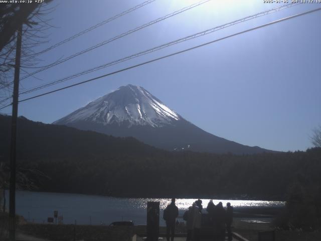 西湖からの富士山