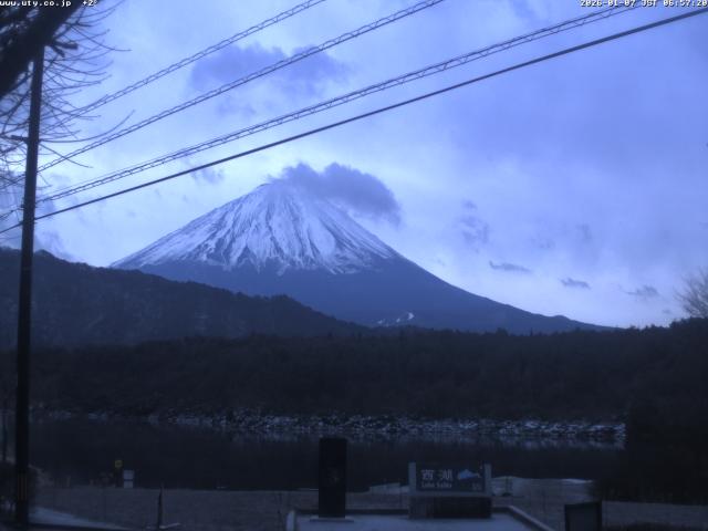 西湖からの富士山
