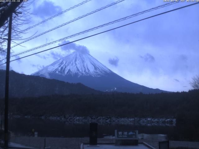 西湖からの富士山