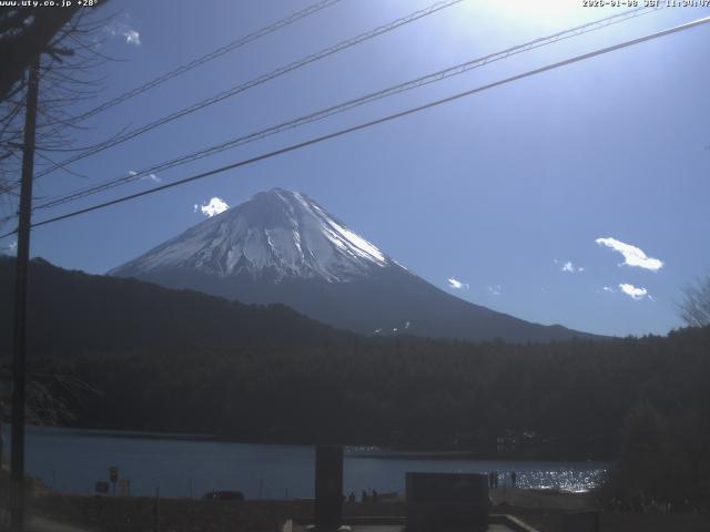 西湖からの富士山