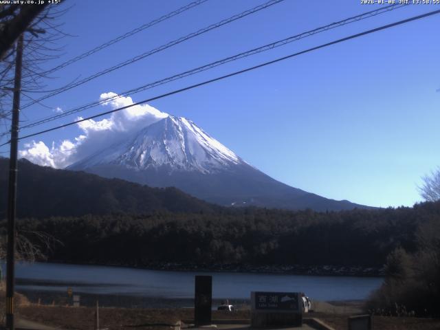 西湖からの富士山