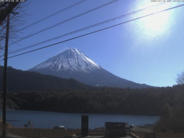 西湖からの富士山