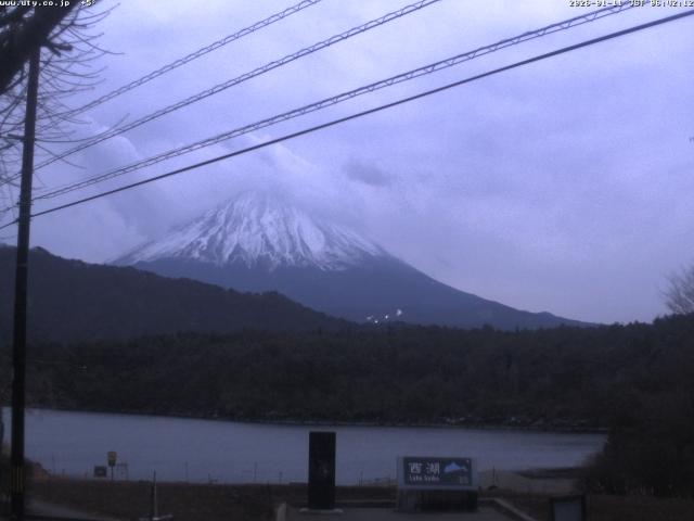西湖からの富士山