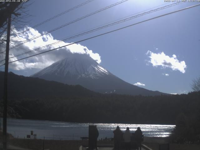 西湖からの富士山