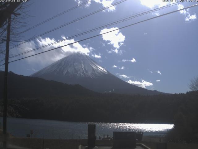 西湖からの富士山