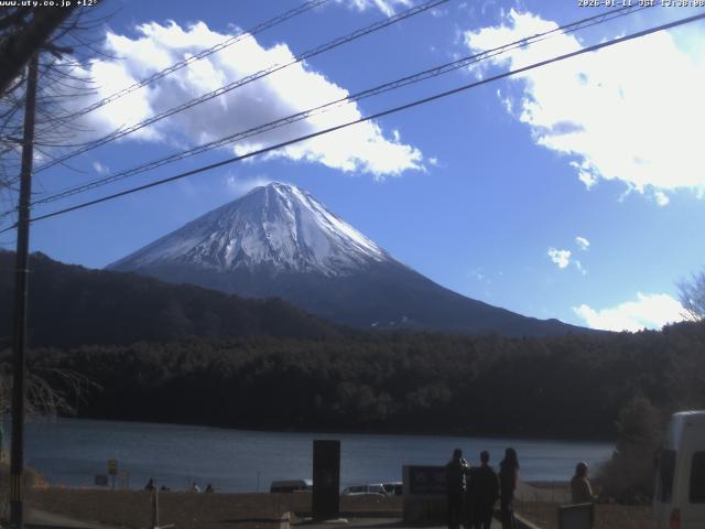 西湖からの富士山