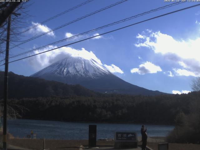 西湖からの富士山