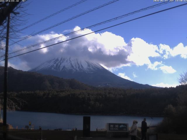 西湖からの富士山