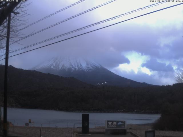 西湖からの富士山