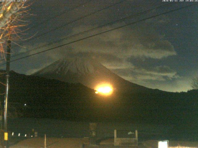 西湖からの富士山