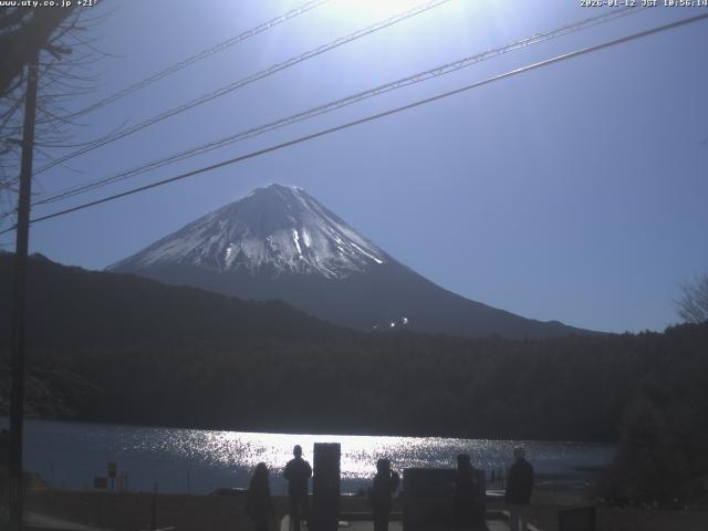 西湖からの富士山