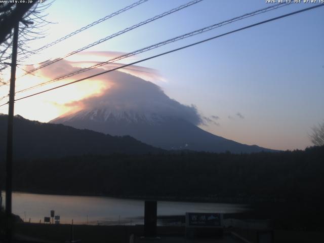 西湖からの富士山