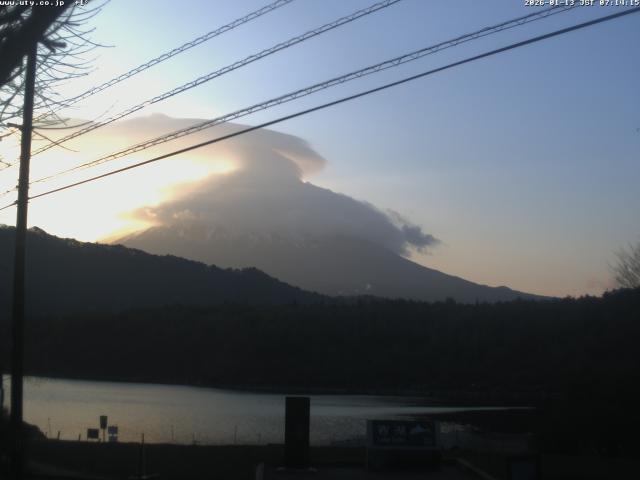 西湖からの富士山