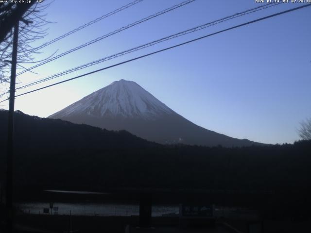 西湖からの富士山