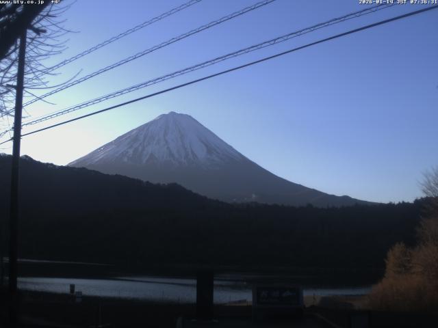 西湖からの富士山
