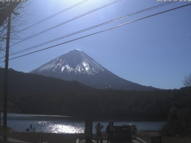 西湖からの富士山
