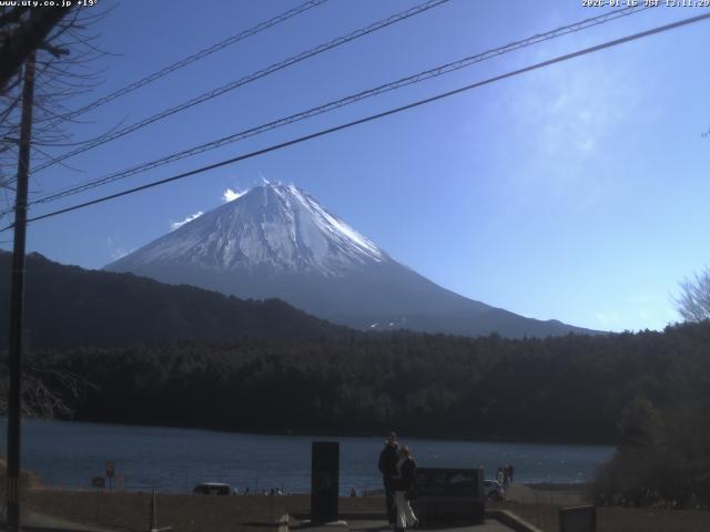 西湖からの富士山