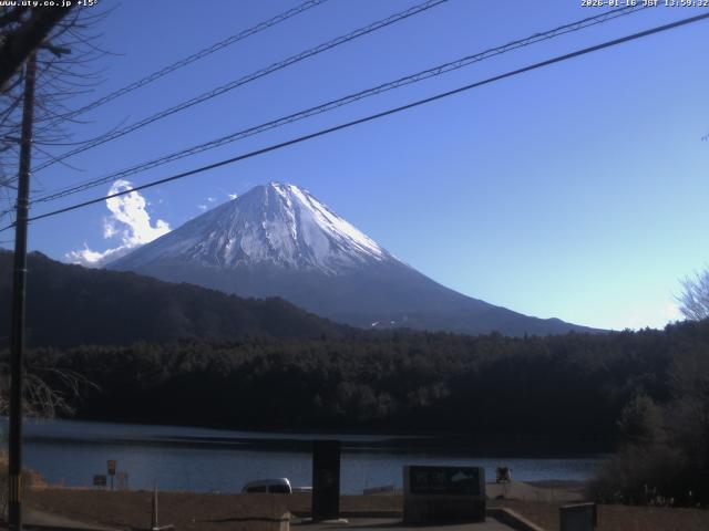西湖からの富士山
