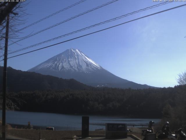 西湖からの富士山
