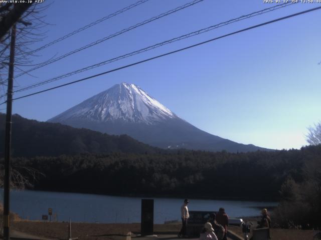 西湖からの富士山