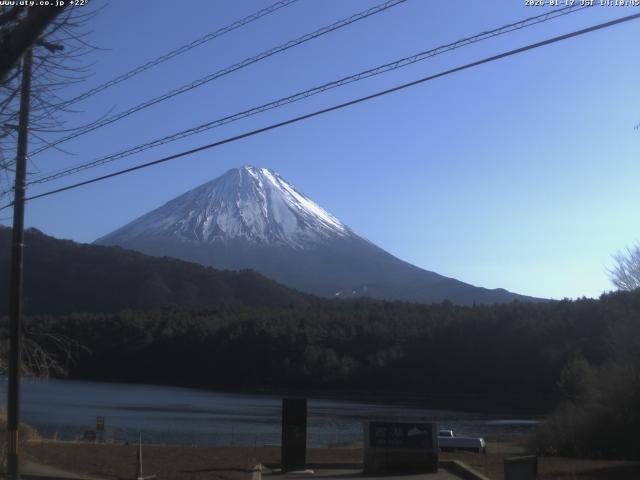 西湖からの富士山