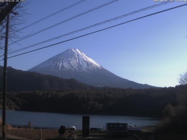 西湖からの富士山