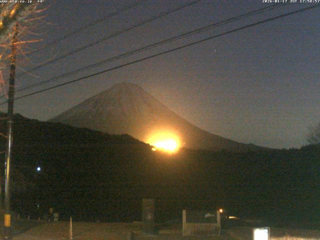 西湖からの富士山