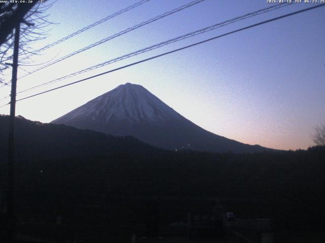 西湖からの富士山