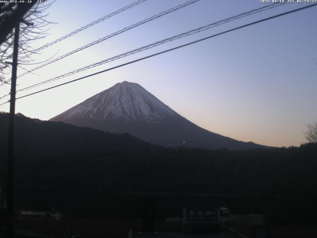 西湖からの富士山