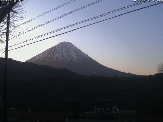 西湖からの富士山