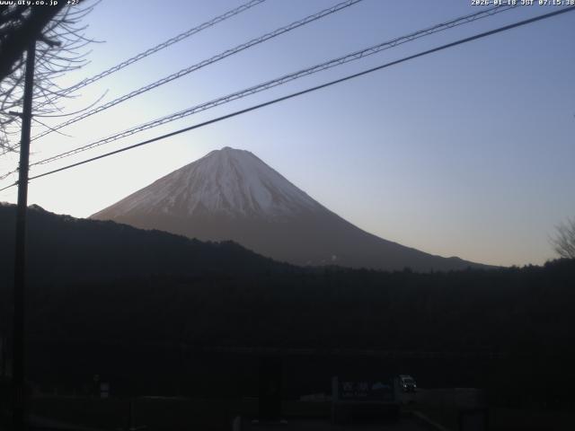 西湖からの富士山