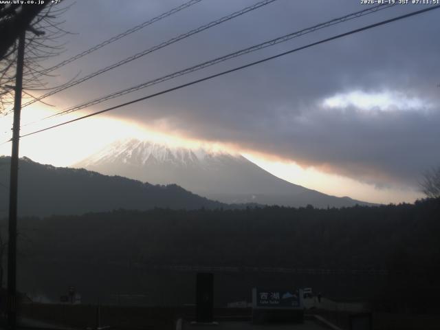 西湖からの富士山
